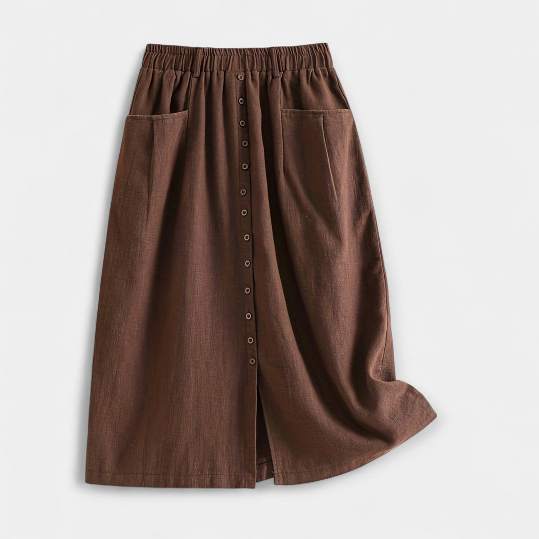 Midi Skirt with Wash