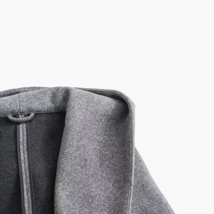 Genevra | Practical Hooded Trenchcoat with Belted Waist and Button Fastening