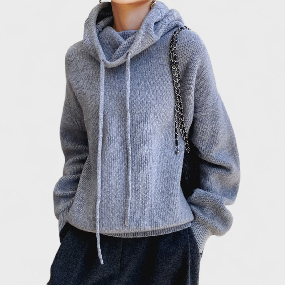 Charlotte - High Neck Sweater in Merino Wool