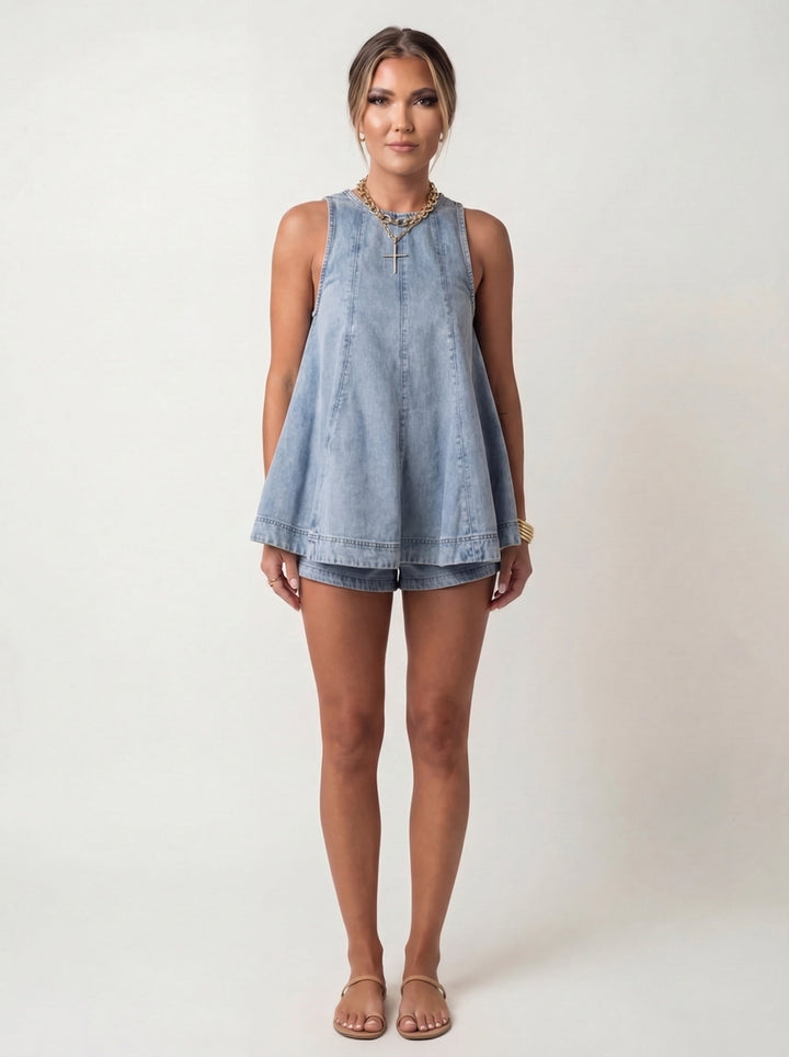 Davin™ Relaxed Denim Two-Piece Set