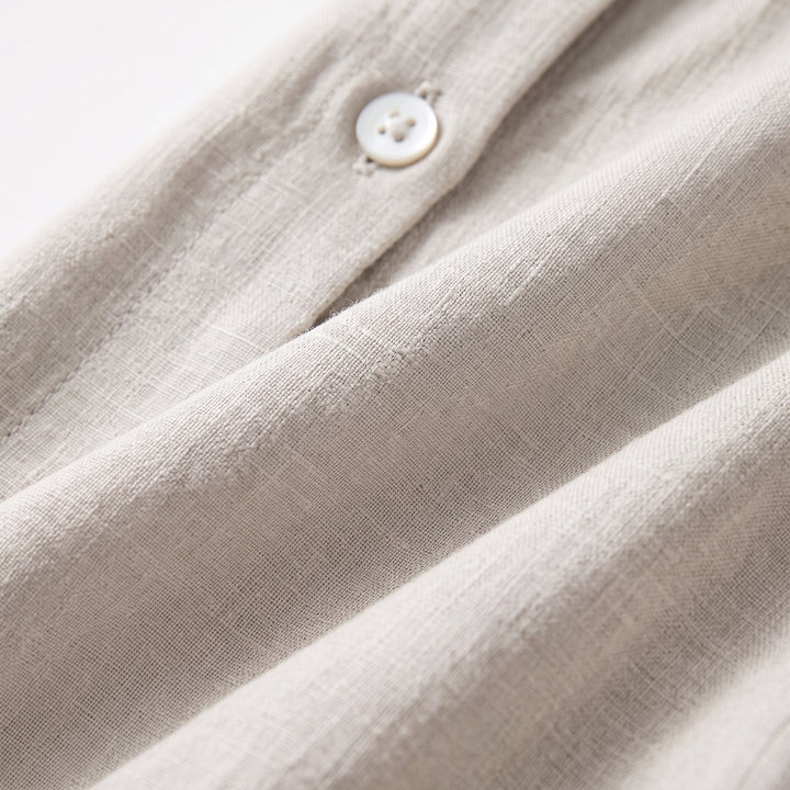 Isabel | Elegant Three-Quarter Sleeve Dress with Waist Tie