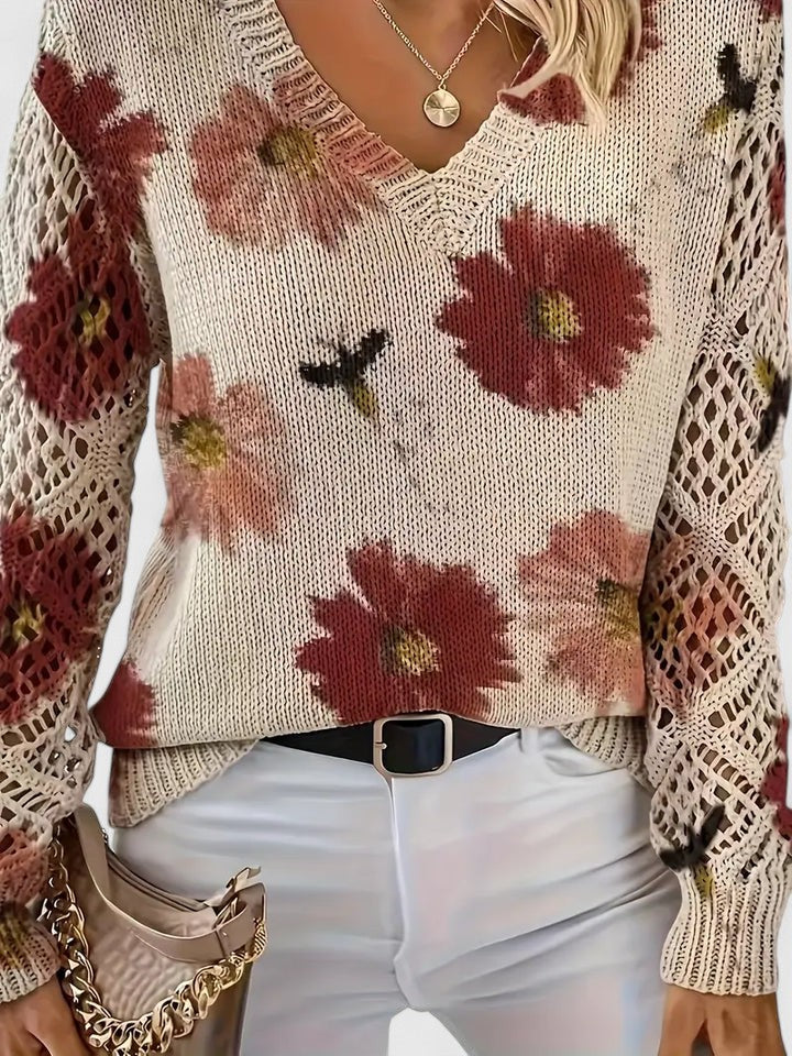 Aurelia Elegant Top with Floral Dessert
