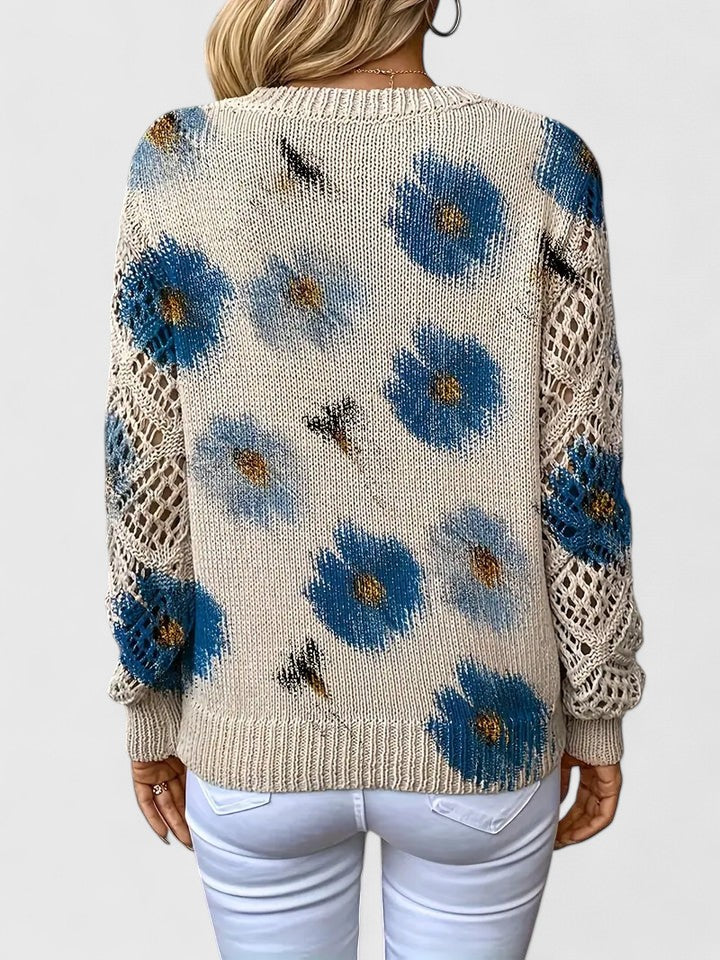 Aurelia Elegant Top with Floral Dessert
