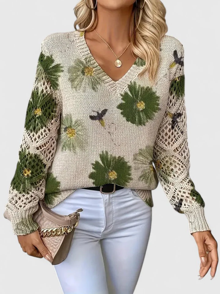 Aurelia Elegant Top with Floral Dessert