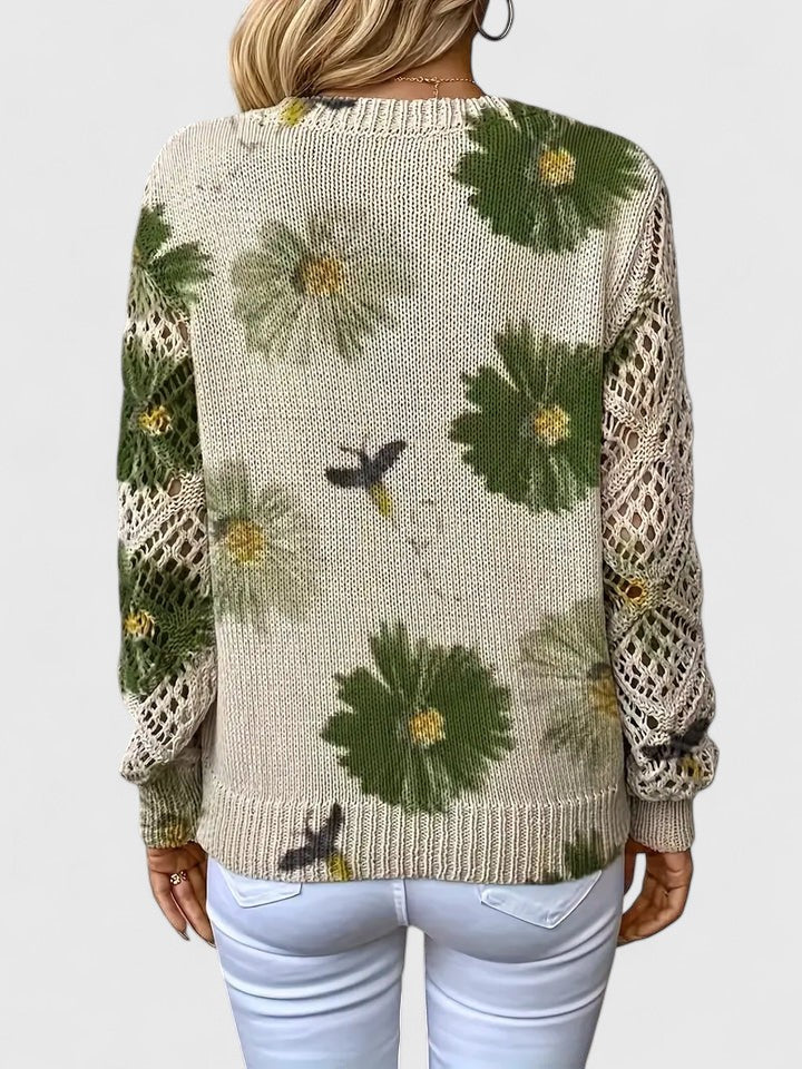 Aurelia Elegant Top with Floral Dessert