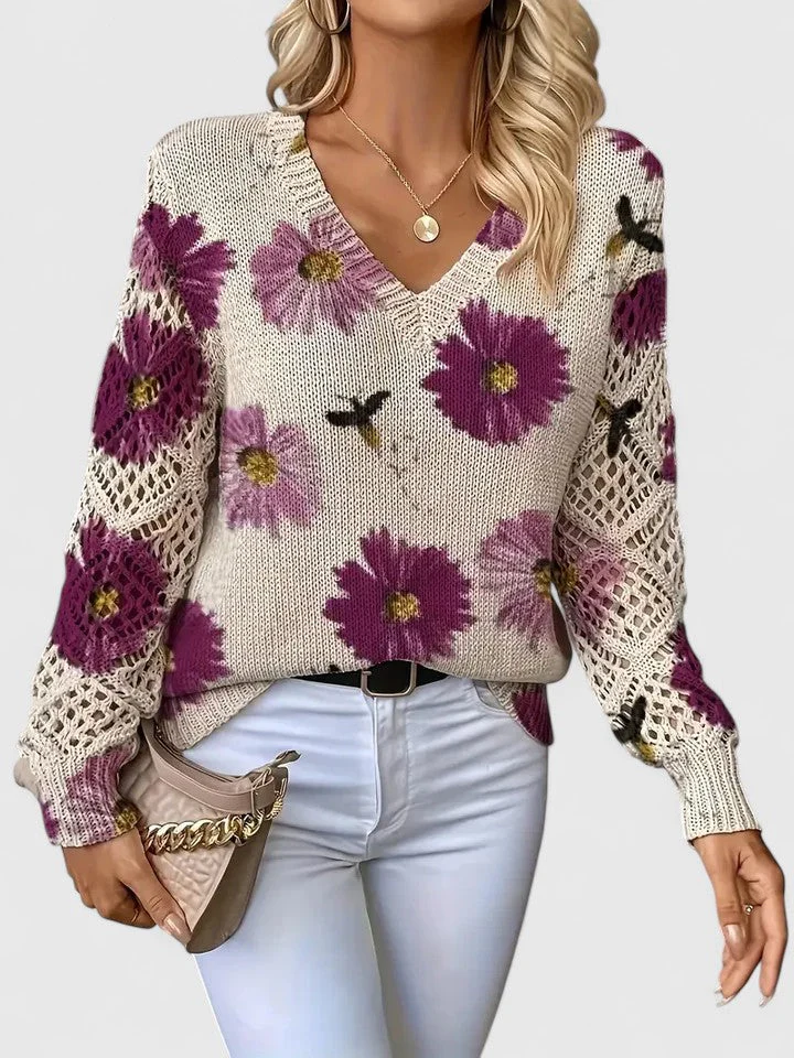 Aurelia Elegant Top with Floral Dessert