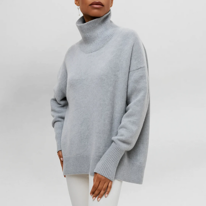 Stefanie High Neck Knitted Sweater