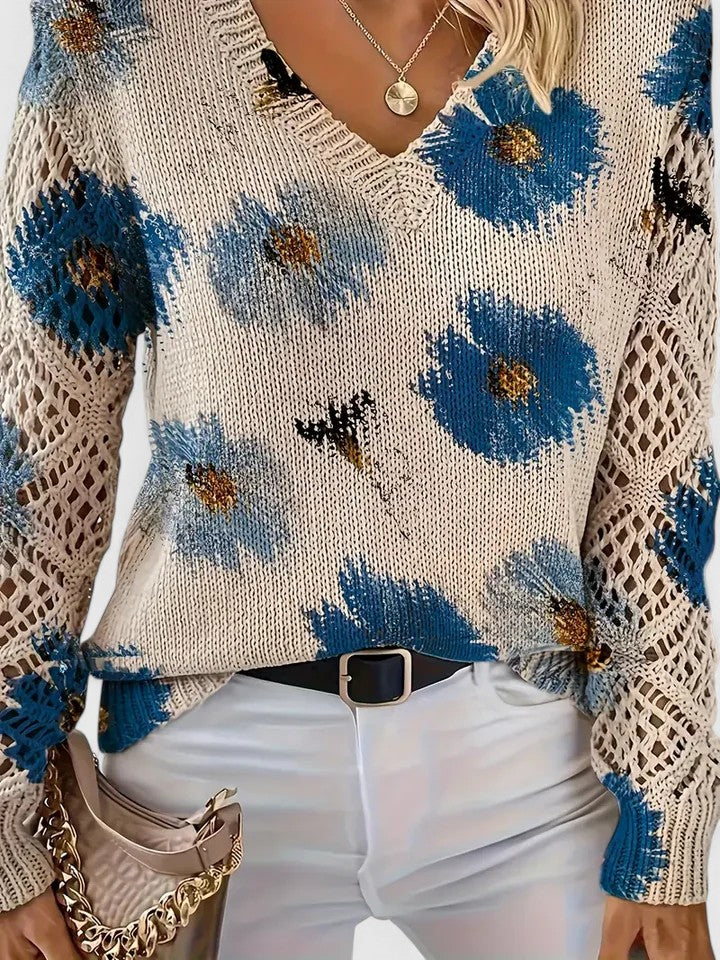 Aurelia Elegant Top with Floral Dessert