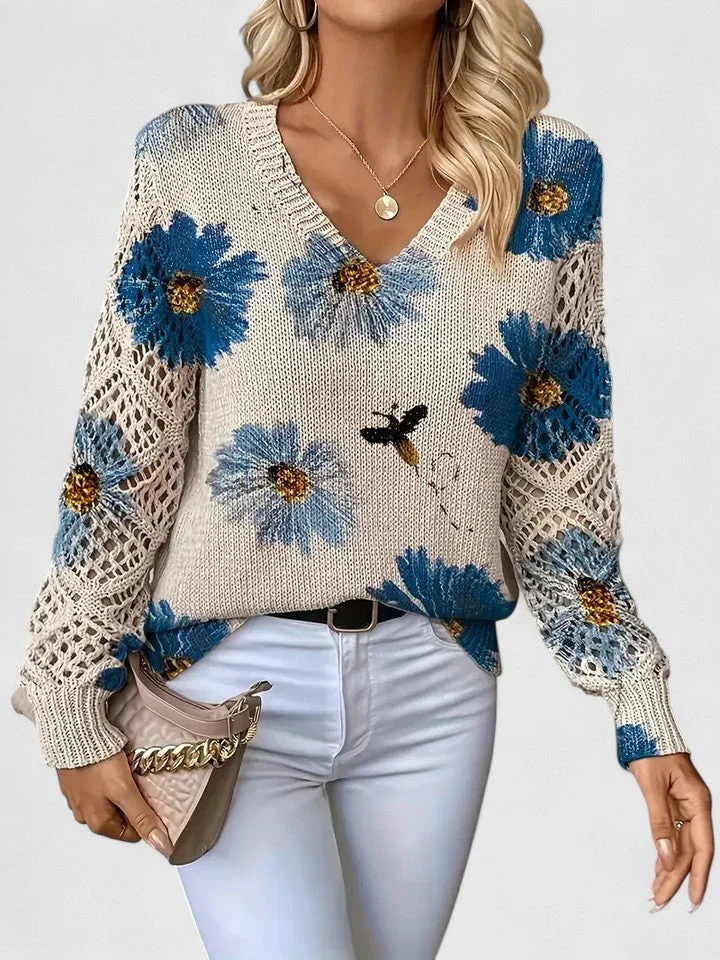 Aurelia Elegant Top with Floral Dessert
