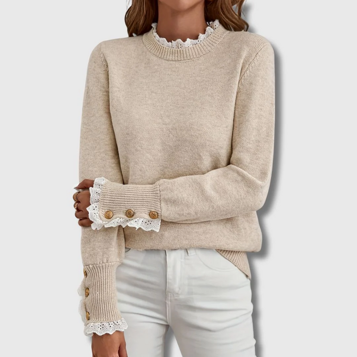 Sofie Sweater with Lace Details
