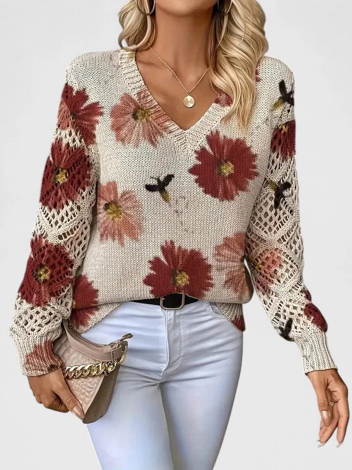 Aurelia Elegant Top with Floral Dessert