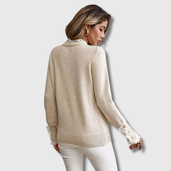 Sofie Sweater with Lace Details