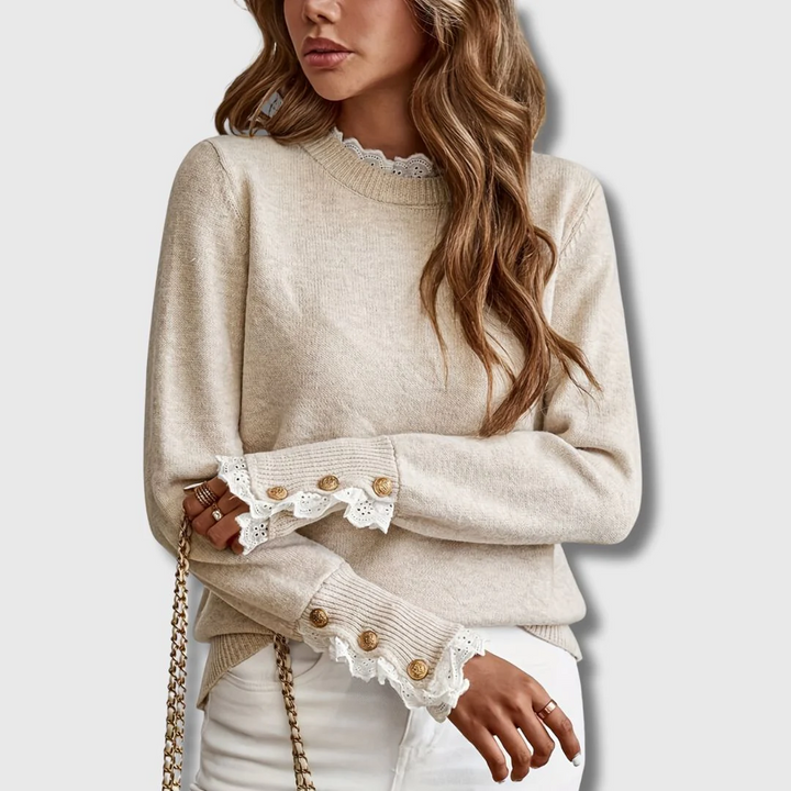 Sofie Sweater with Lace Details