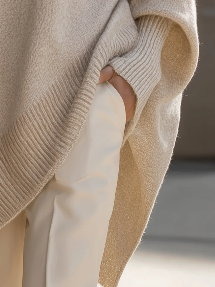 Oversized Sweater Poncho
