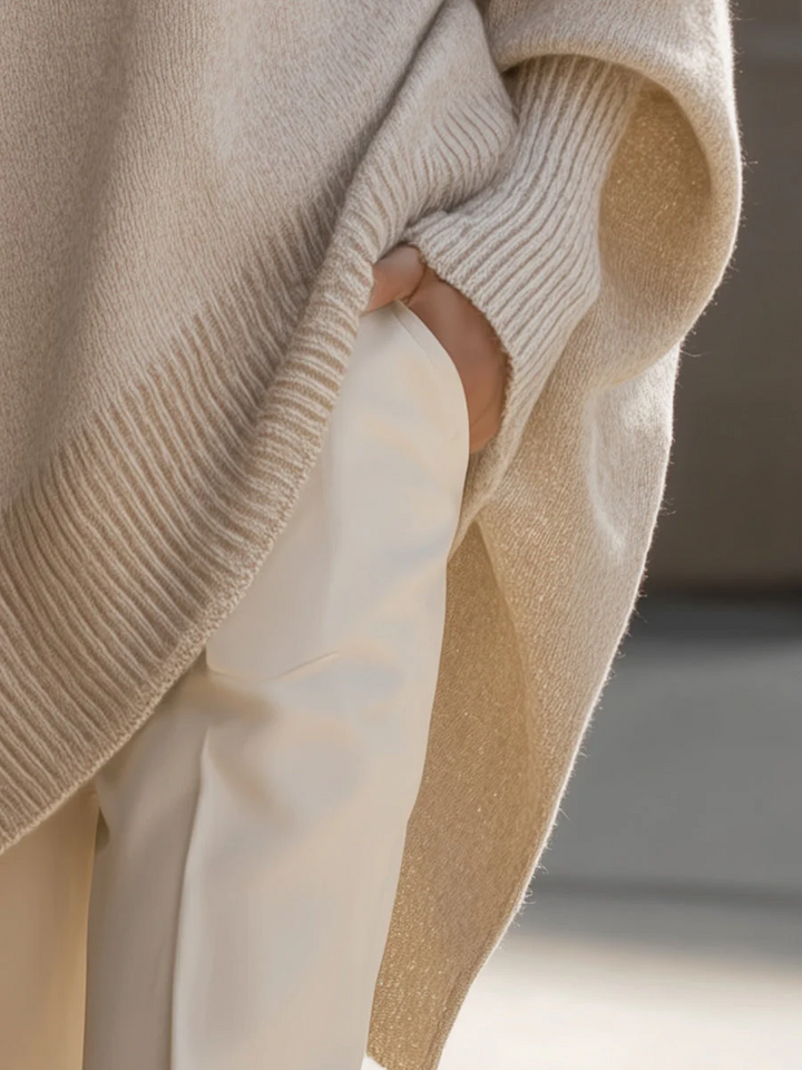Oversized Sweater Poncho