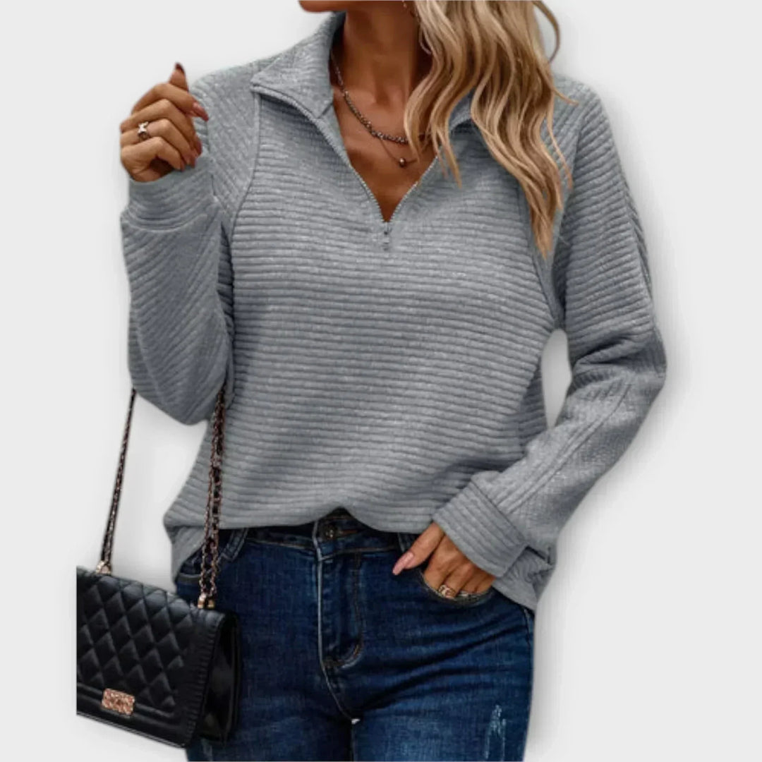 Olivia - Half-Zip Sweater