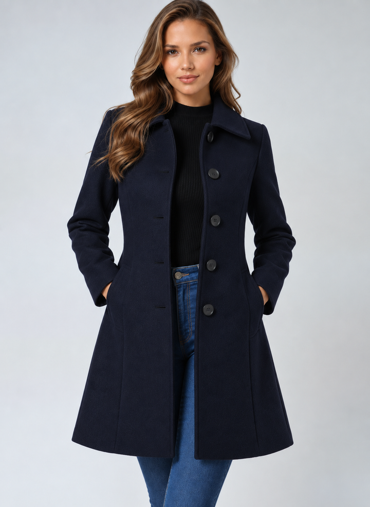 Manteaux Trench d’Hiver pour Femmes à Simple Boutonnage