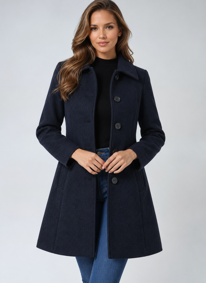 Manteaux Trench d’Hiver pour Femmes à Simple Boutonnage