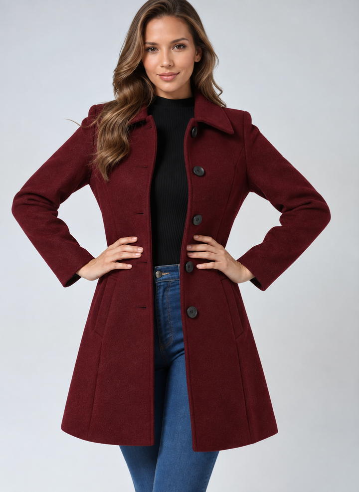 Manteaux Trench d’Hiver pour Femmes à Simple Boutonnage