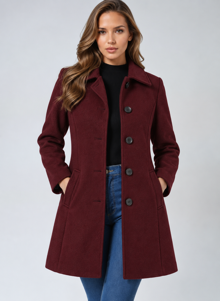 Manteaux Trench d’Hiver pour Femmes à Simple Boutonnage