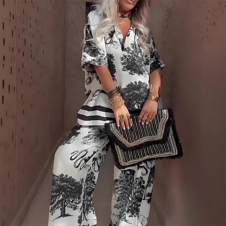 Serena Printed Two-Piece Set