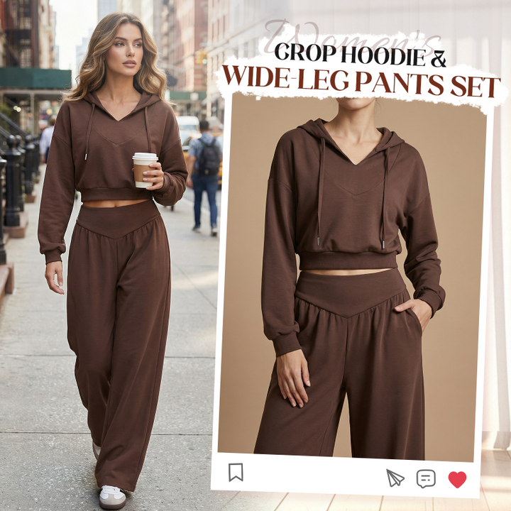 Davin™ Crop Hoodie Co-Ord Set