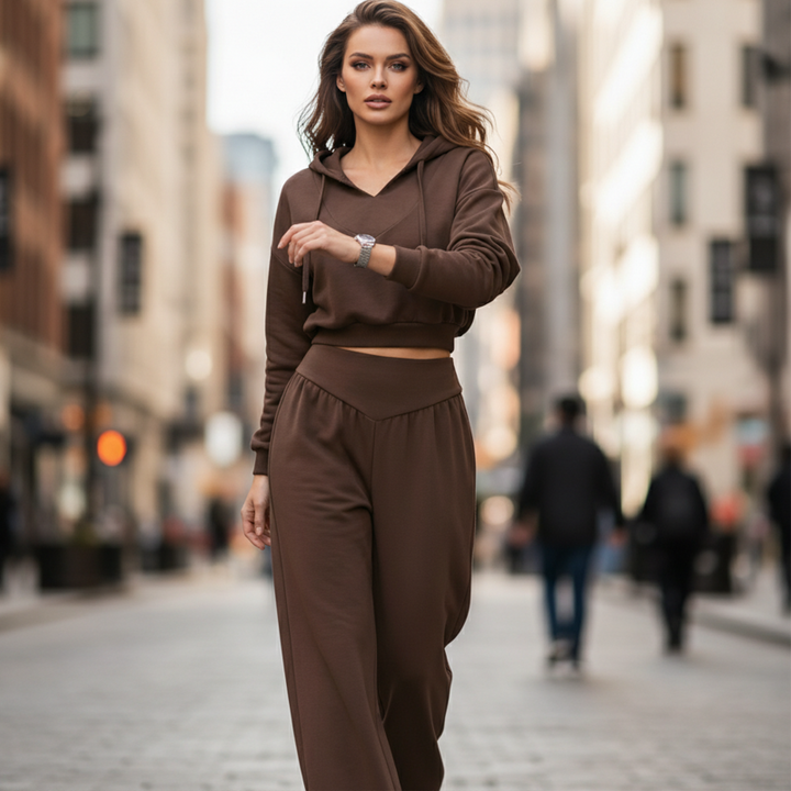 Davin™ Crop Hoodie Co-Ord Set