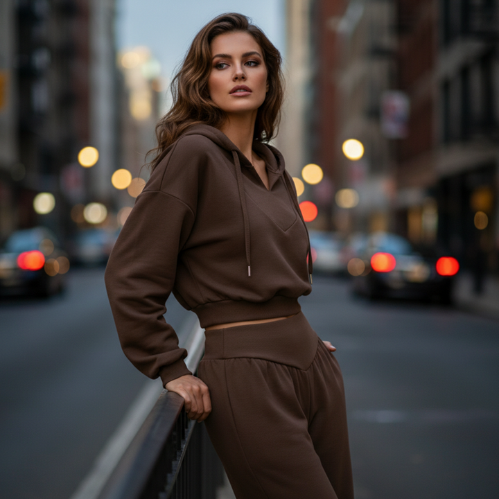 Davin™ Crop Hoodie Co-Ord Set