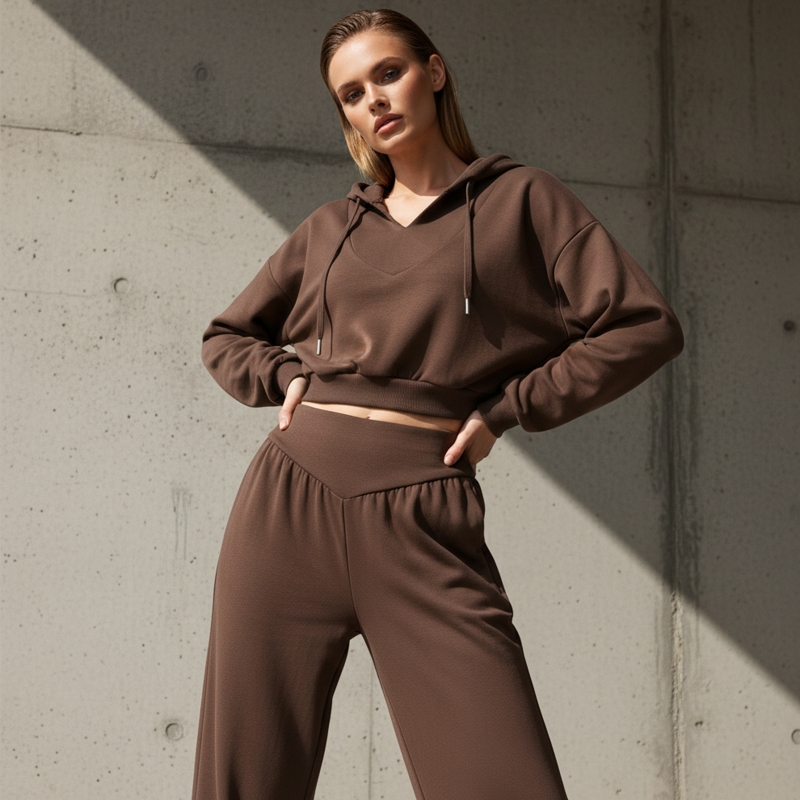 Davin™ Crop Hoodie Co-Ord Set