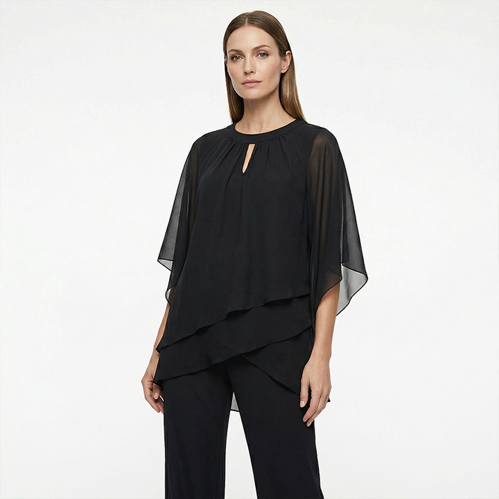 Marcella Asymmetric Hem Two-Piece Set