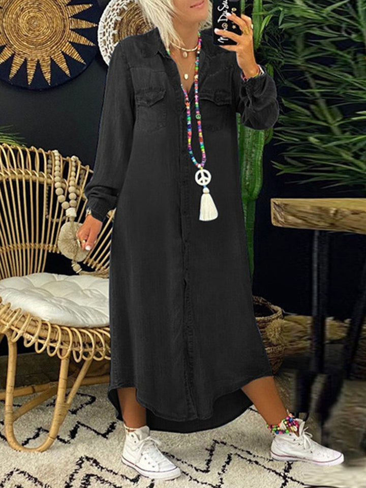 Pippa | Smart Casual Denim Shirt Dress