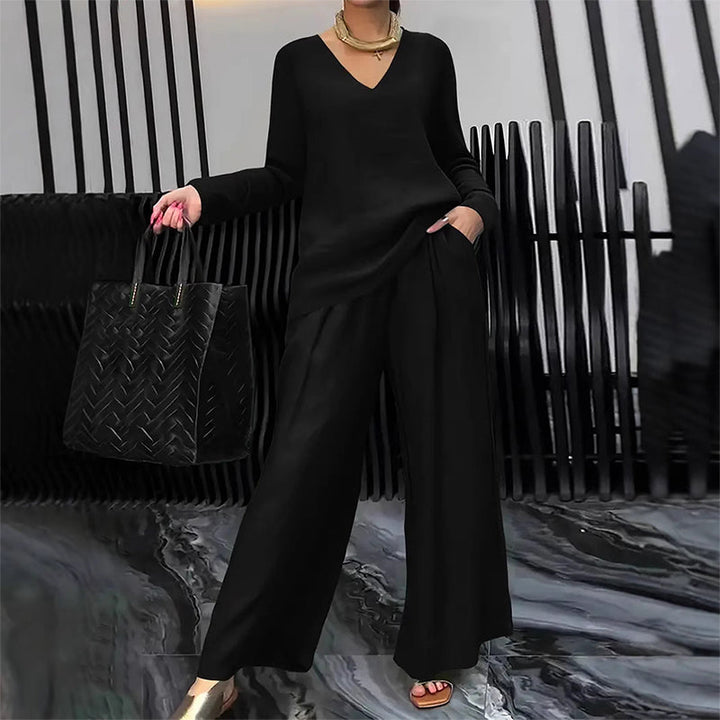 Elegant Wide-Leg Lounge Set