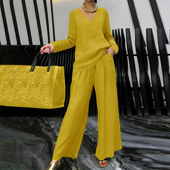 Elegant Wide-Leg Lounge Set