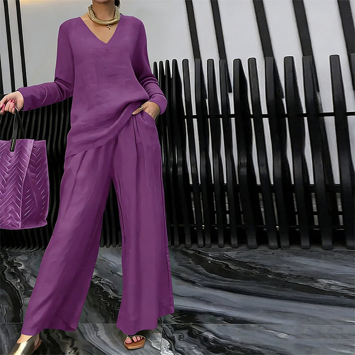 Elegant Wide-Leg Lounge Set