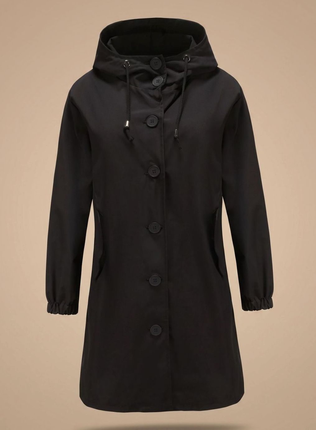 Hedwig | Water-Repellent Trench Coat with Hooded Design and Pockets