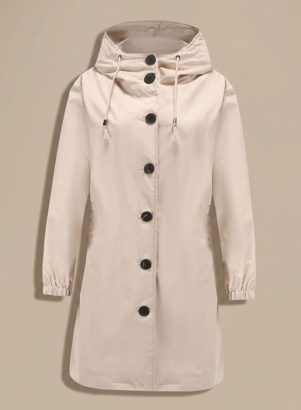 Hedwig | Water-Repellent Trench Coat with Hooded Design and Pockets