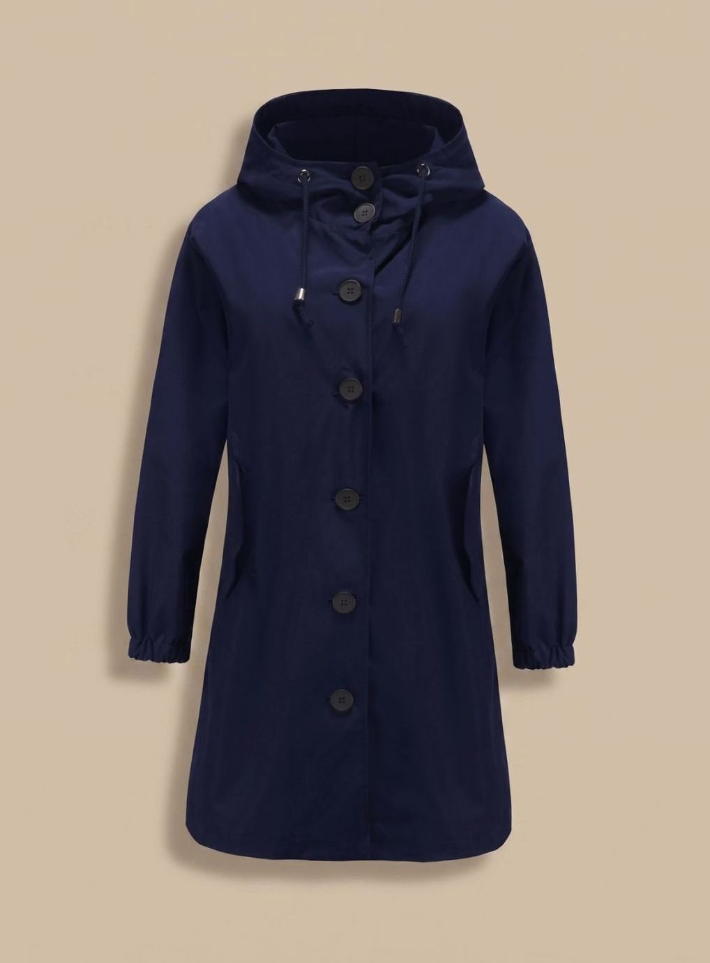 Hedwig | Water-Repellent Trench Coat with Hooded Design and Pockets